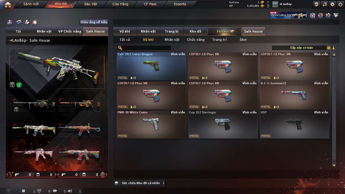 shop acc cf uy tin gia re
